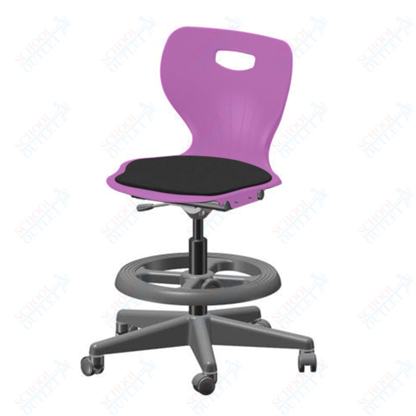 USA Capitol Euroflex Lab Chair with Adjustable Height 20" - 27" (3195) - SchoolOutlet