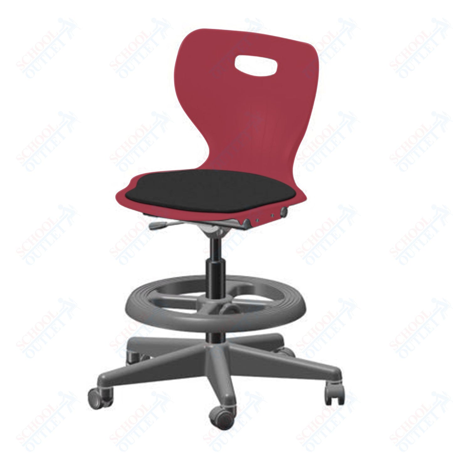 USA Capitol Euroflex Lab Chair with Adjustable Height 20" - 27" (3195) - SchoolOutlet