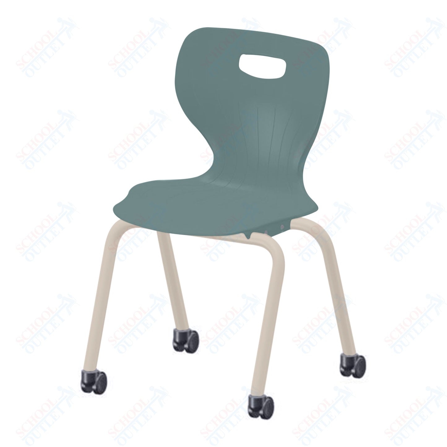 USA Capitol Euroflex 3500 Series 18" Mobile Stackable Chair (3508C)