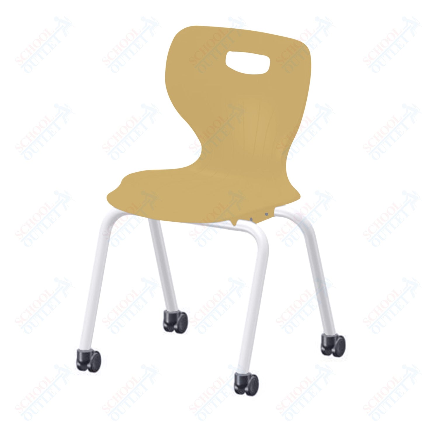 USA Capitol Euroflex 3500 Series 18" Mobile Stackable Chair (3508C)