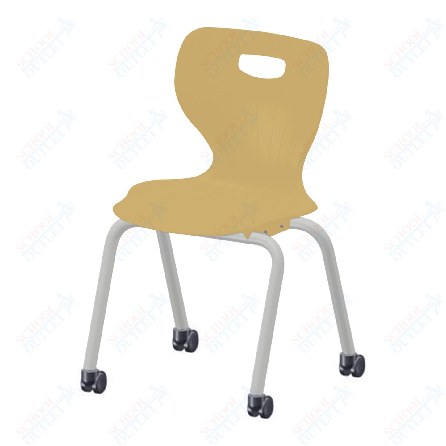 USA Capitol Euroflex 3500 Series 18" Mobile Stackable Chair (3508C)