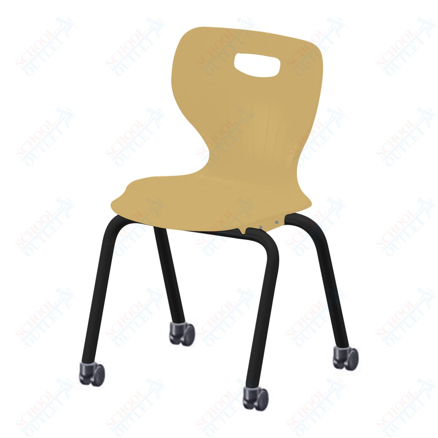 USA Capitol Euroflex 3500 Series 18" Mobile Stackable Chair (3508C)