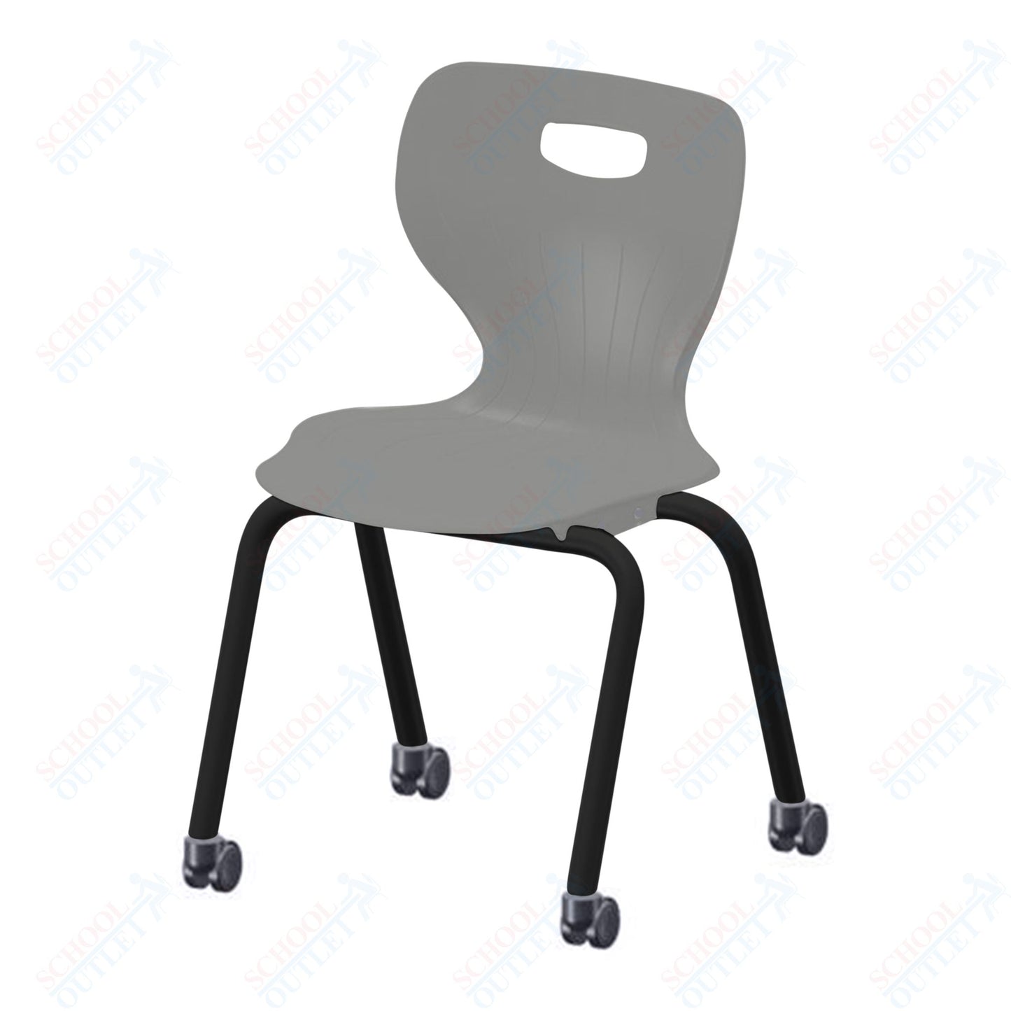 USA Capitol Euroflex 3500 Series 18" Mobile Stackable Chair (3508C)