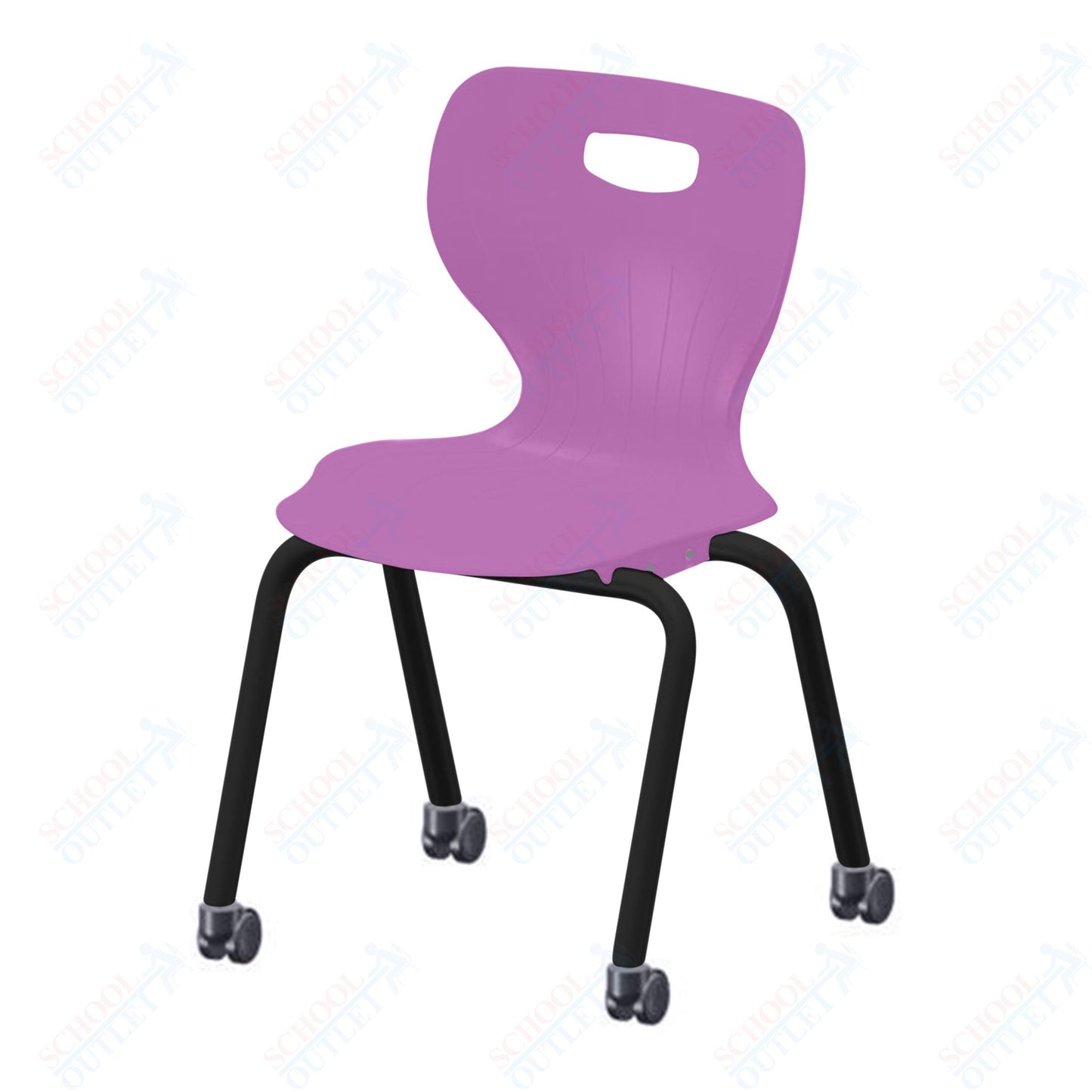 USA Capitol Euroflex 3500 Series 18" Mobile Stackable Chair (3508C)