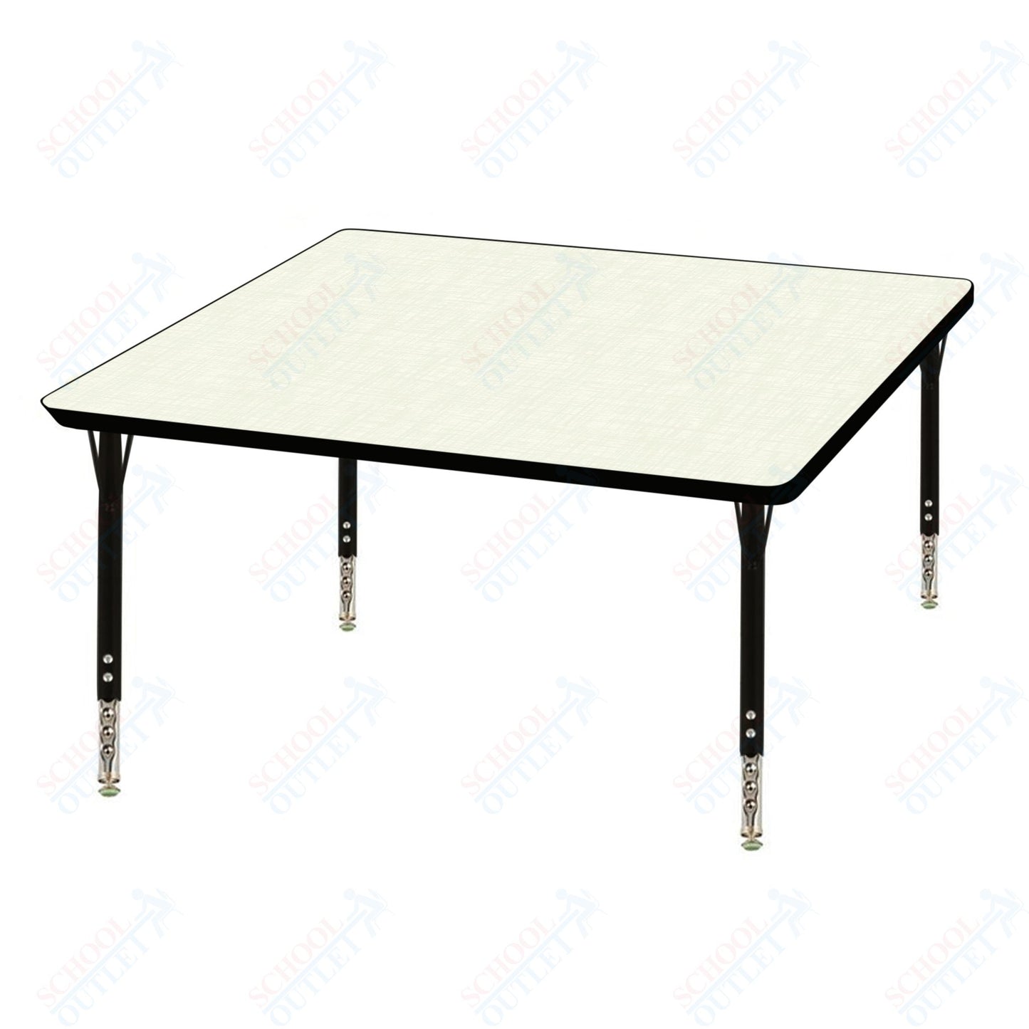 USA Capitol 36" Square Activity Table Adjustable Height 23"-31" (36SQSE)