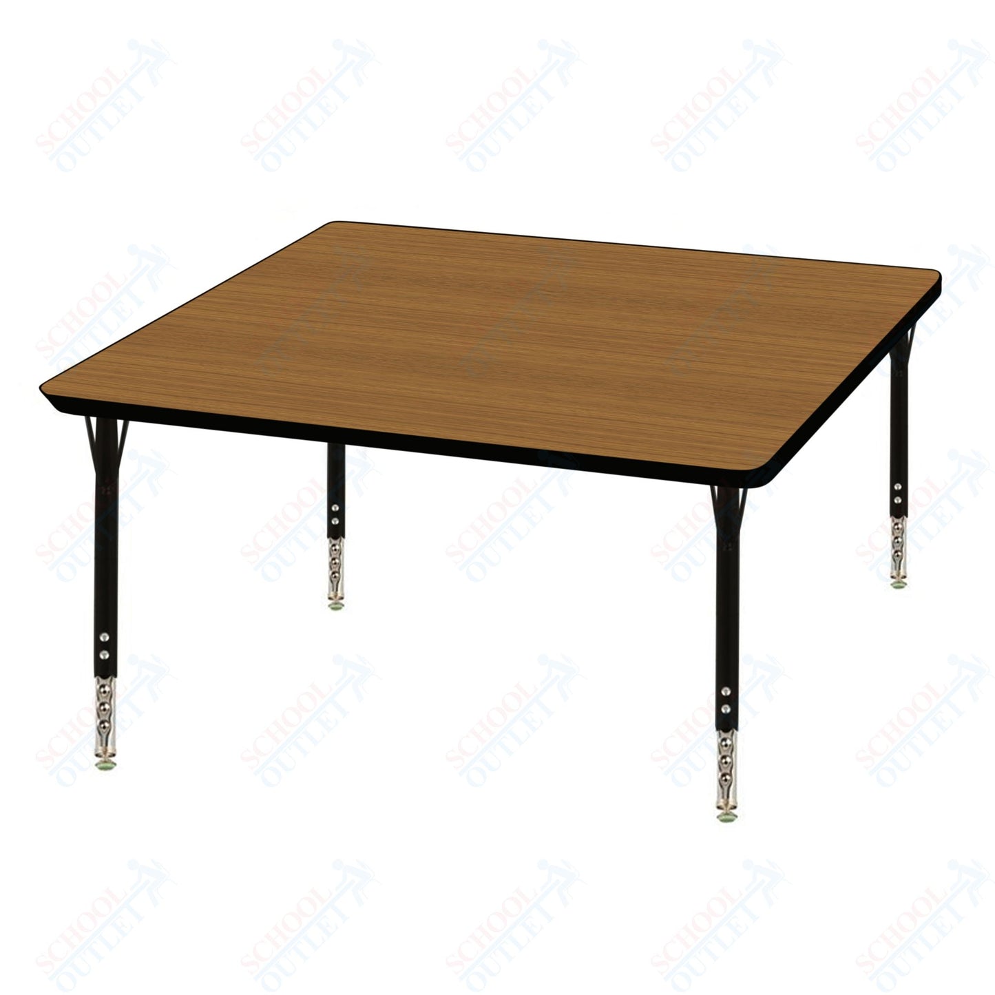 USA Capitol 36" Square Activity Table Adjustable Height 23"-31" (36SQSE)