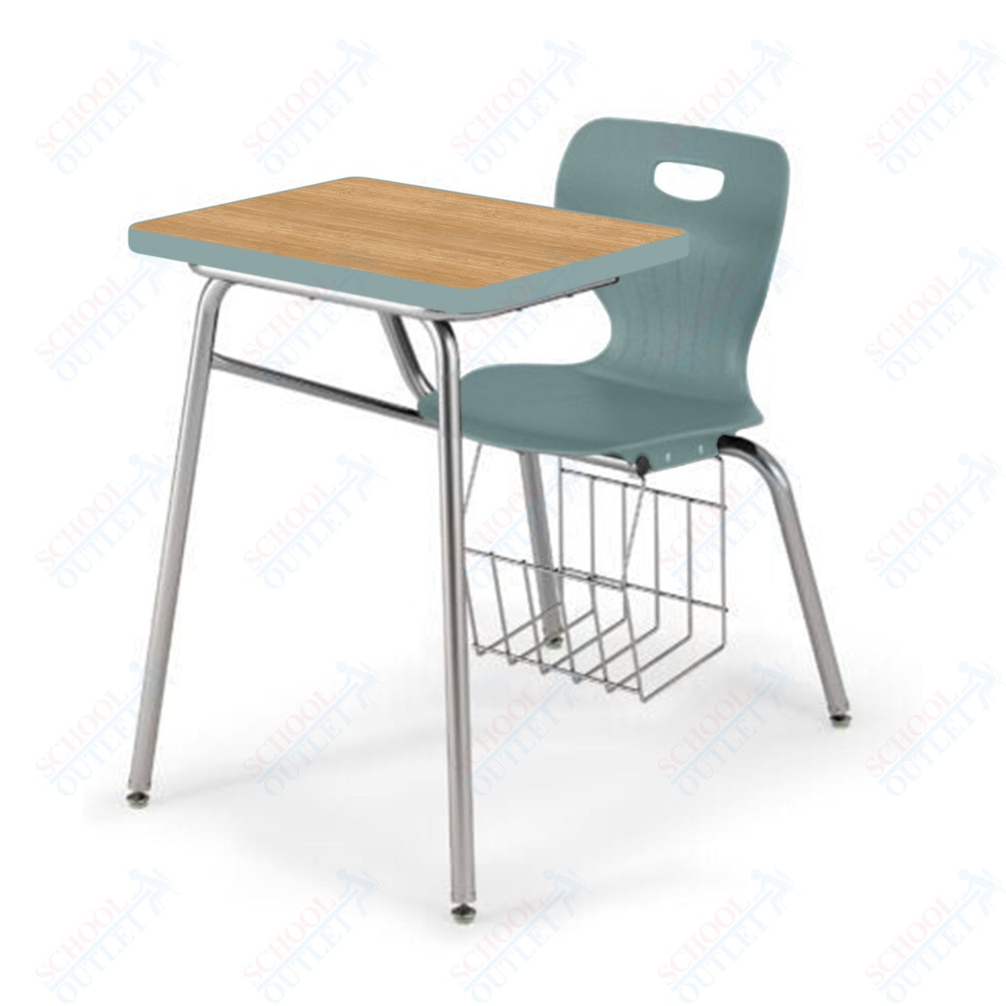 USA Capitol Euroflex 16" Combination Desk with Book Basket (3916)