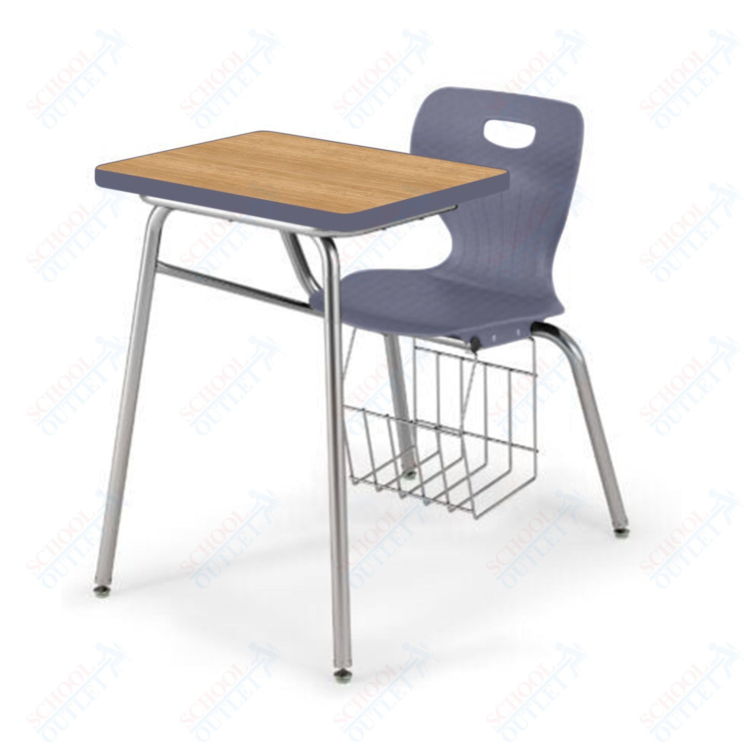 USA Capitol Euroflex 16" Combination Desk with Book Basket (3916)