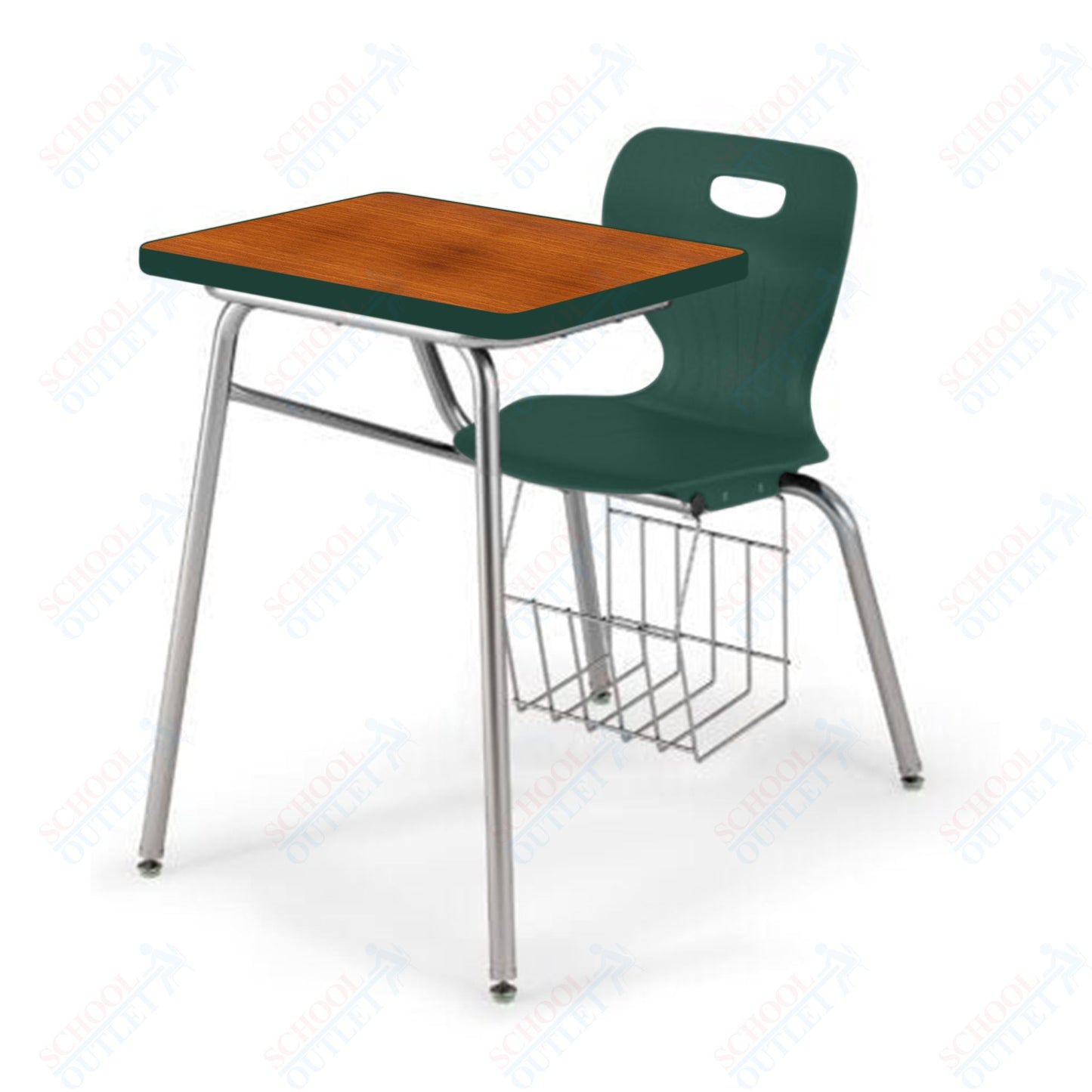 USA Capitol Euroflex 16" Combination Desk with Book Basket (3916)