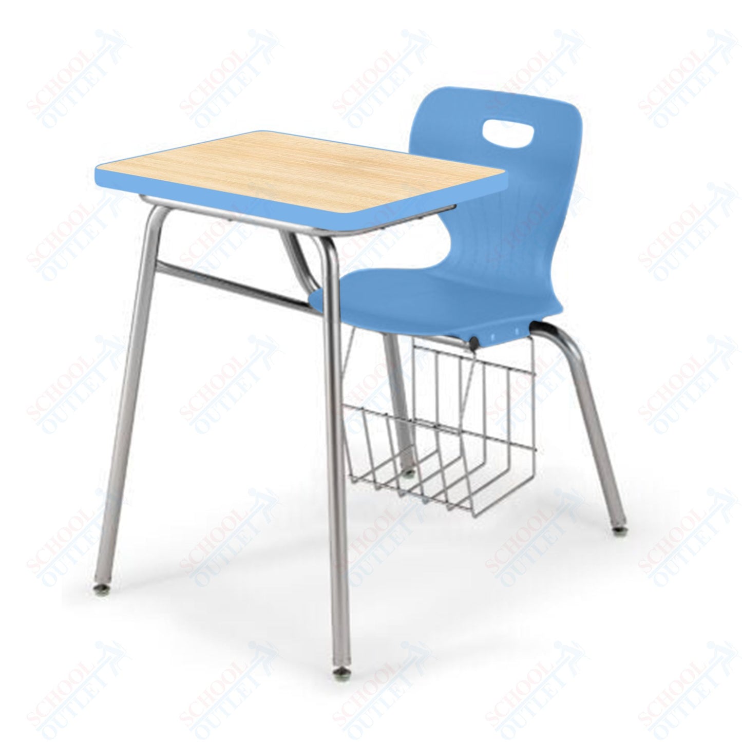 USA Capitol Euroflex 16" Combination Desk with Book Basket (3916)