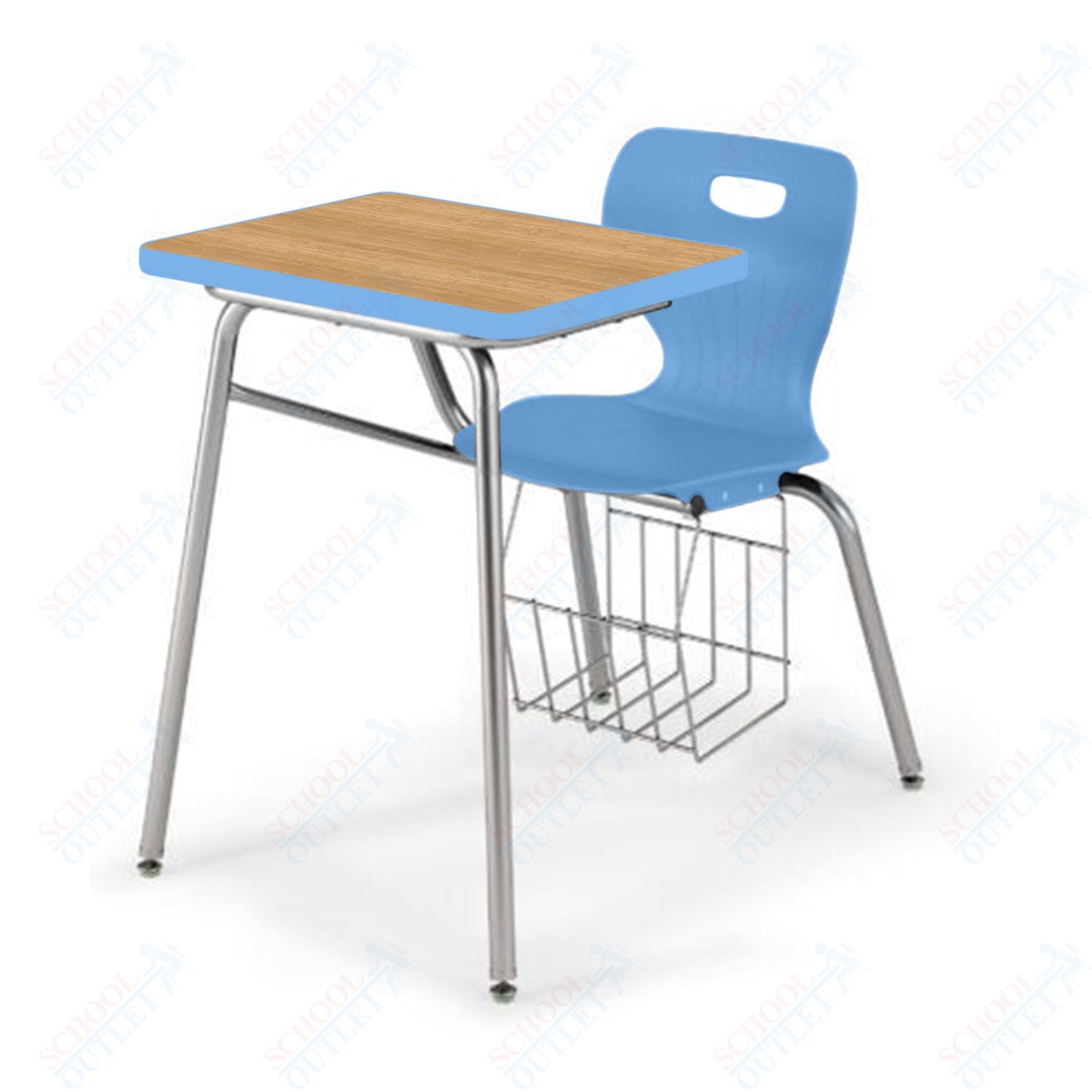 USA Capitol Euroflex 16" Combination Desk with Book Basket (3916)