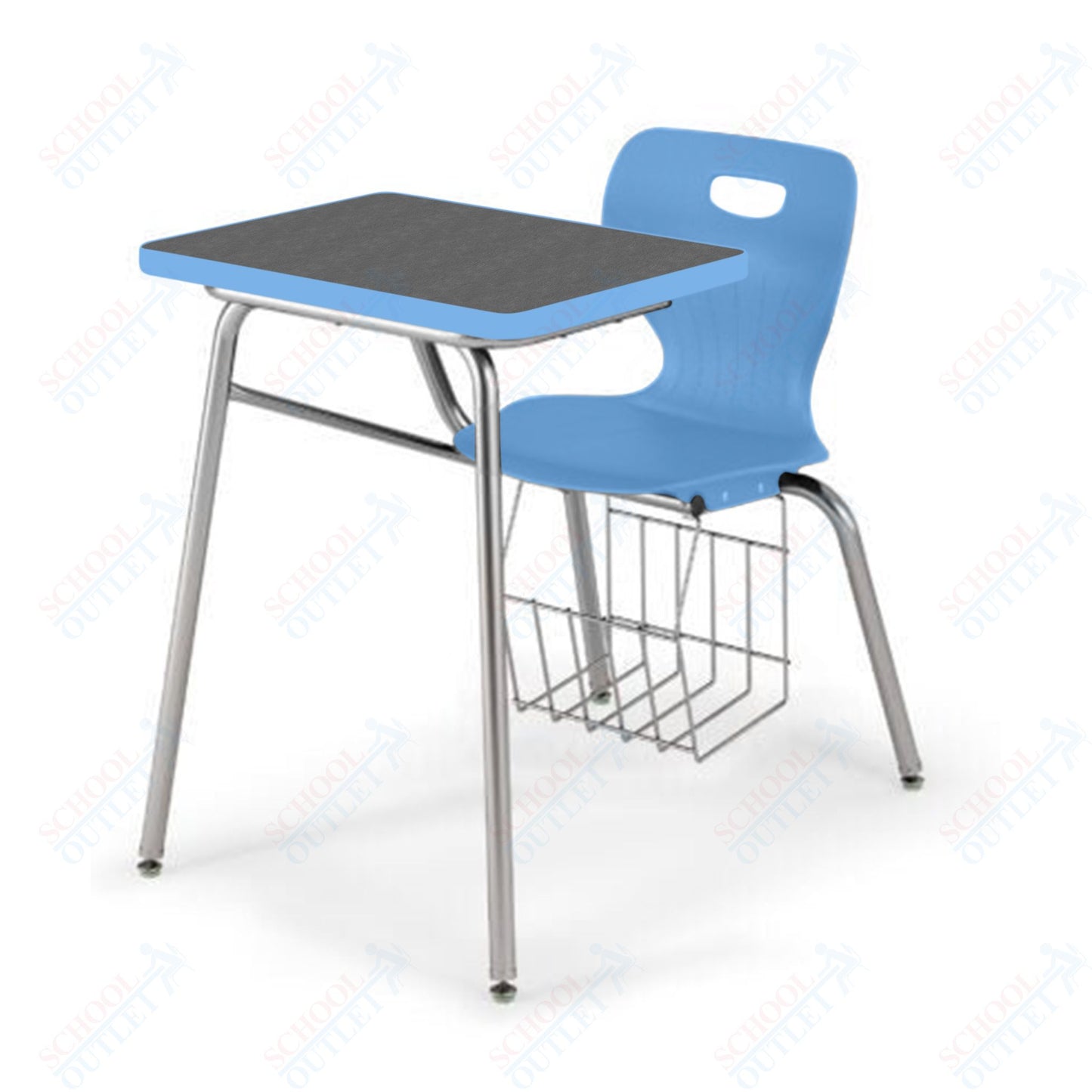 USA Capitol Euroflex 16" Combination Desk with Book Basket (3916)