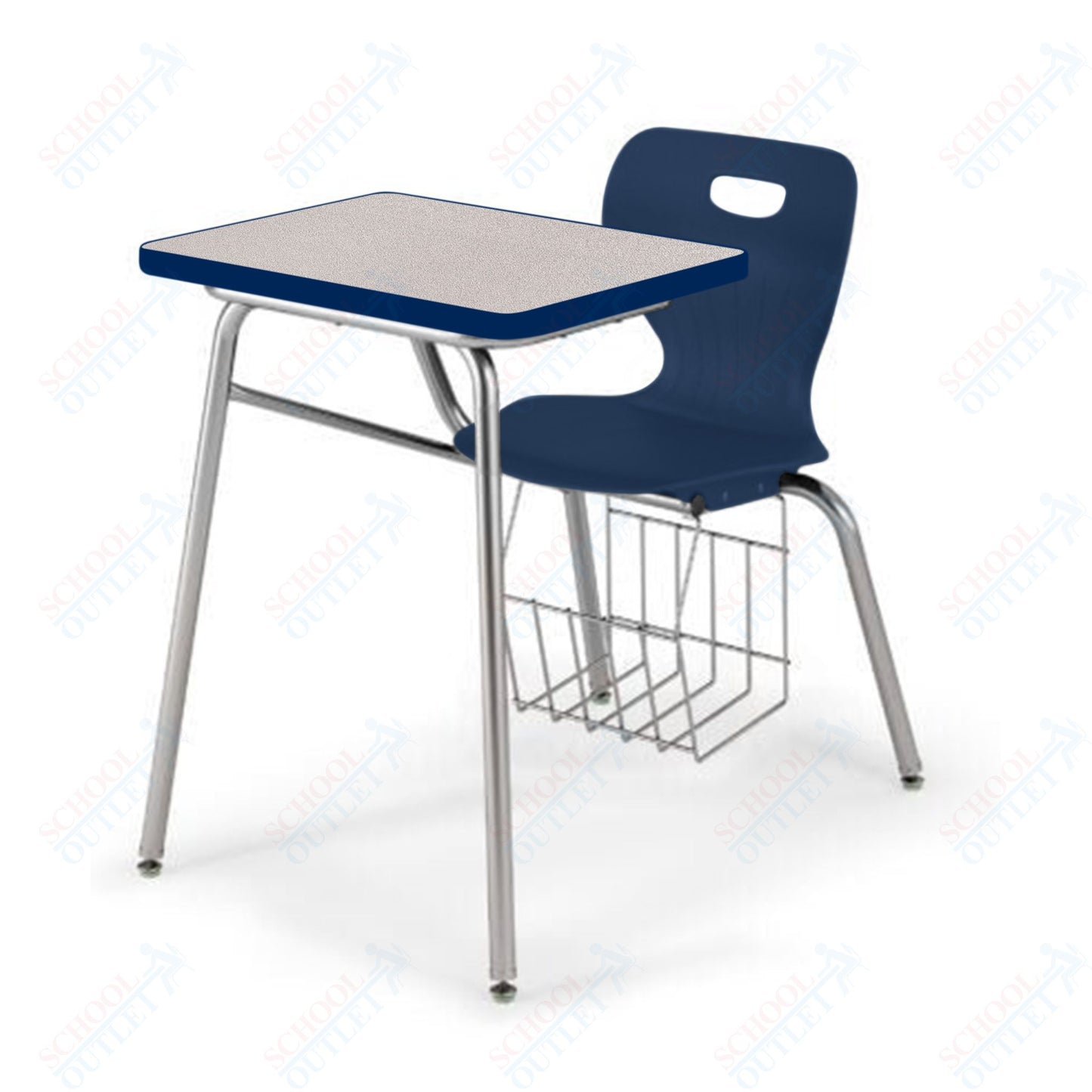 USA Capitol Euroflex 16" Combination Desk with Book Basket (3916)