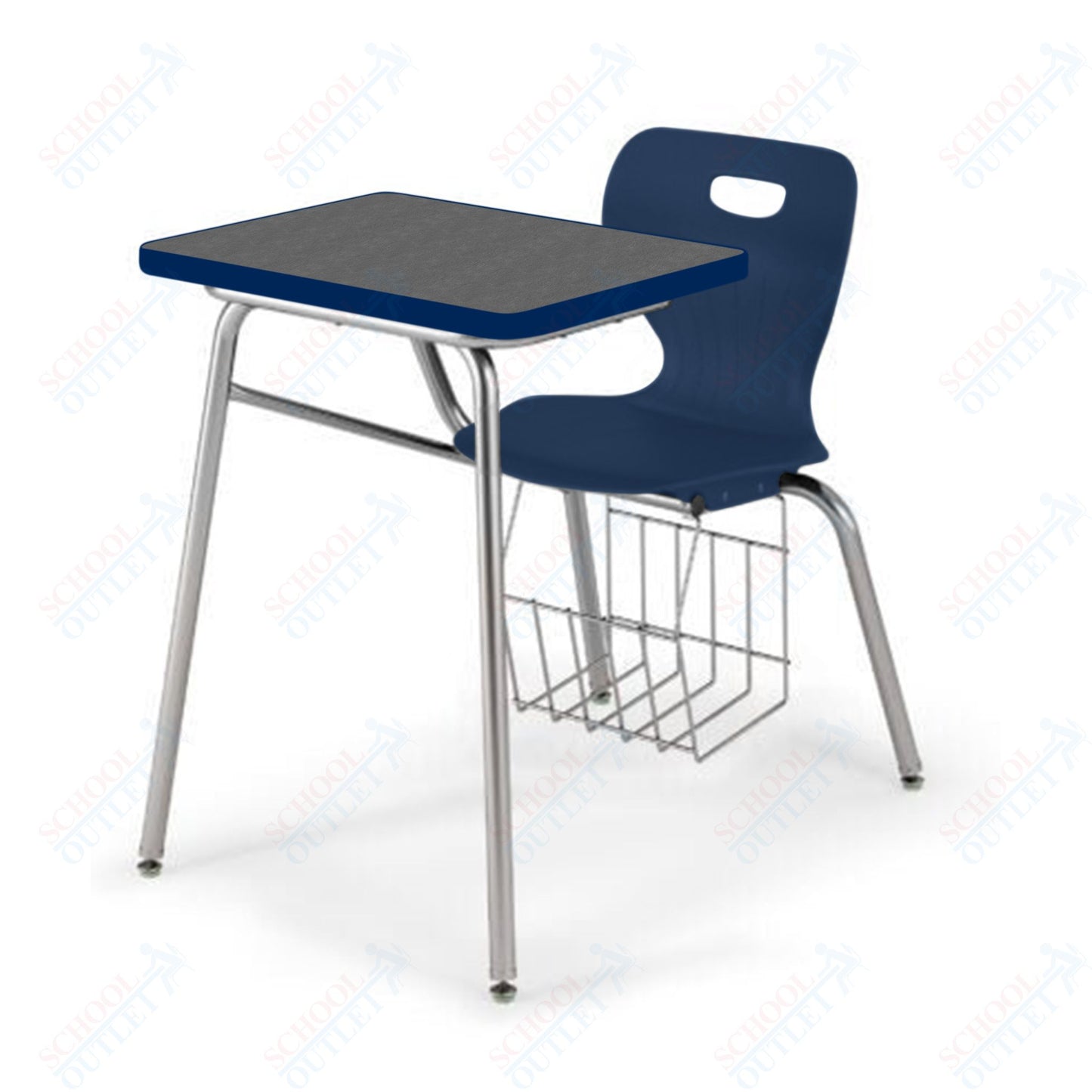 USA Capitol Euroflex 16" Combination Desk with Book Basket (3916)