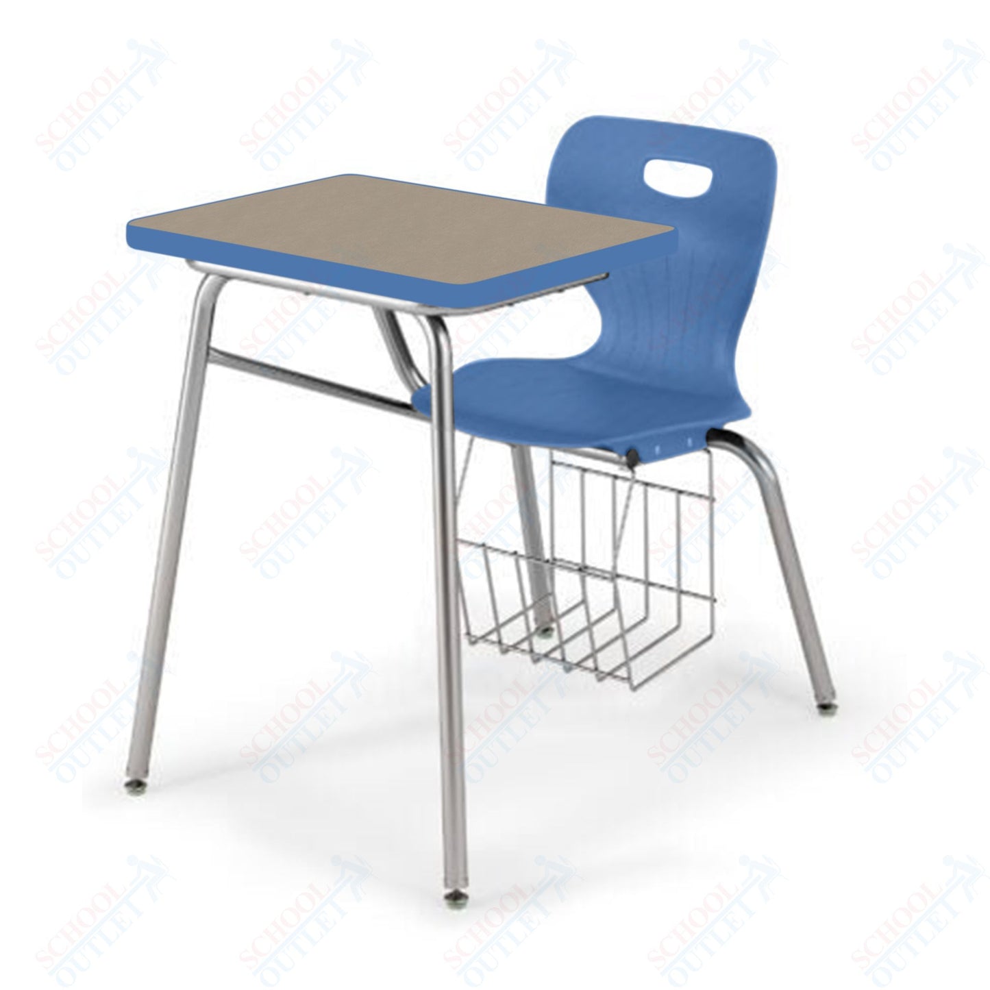 USA Capitol Euroflex 16" Combination Desk with Book Basket (3916)