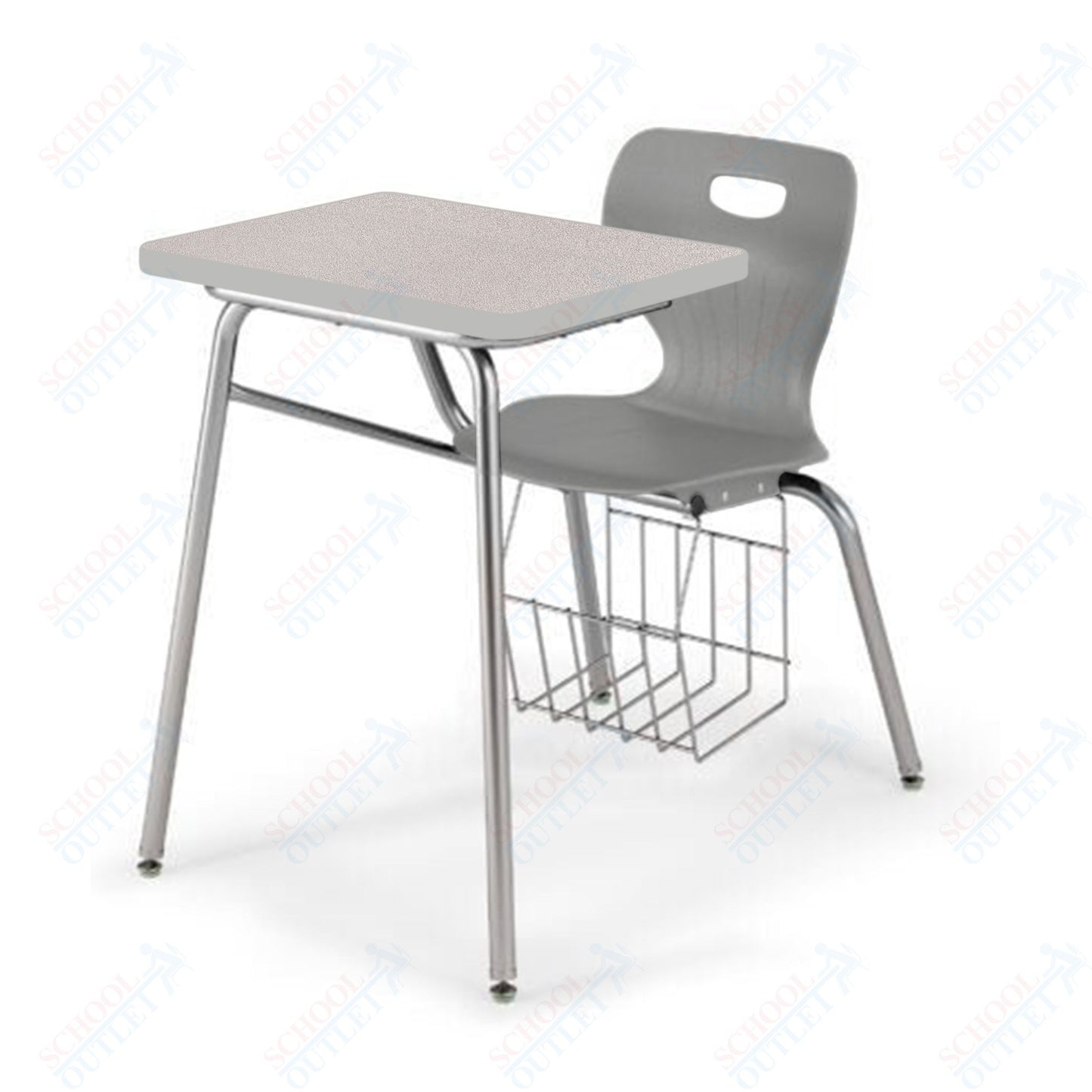 USA Capitol Euroflex 16" Combination Desk with Book Basket (3916)