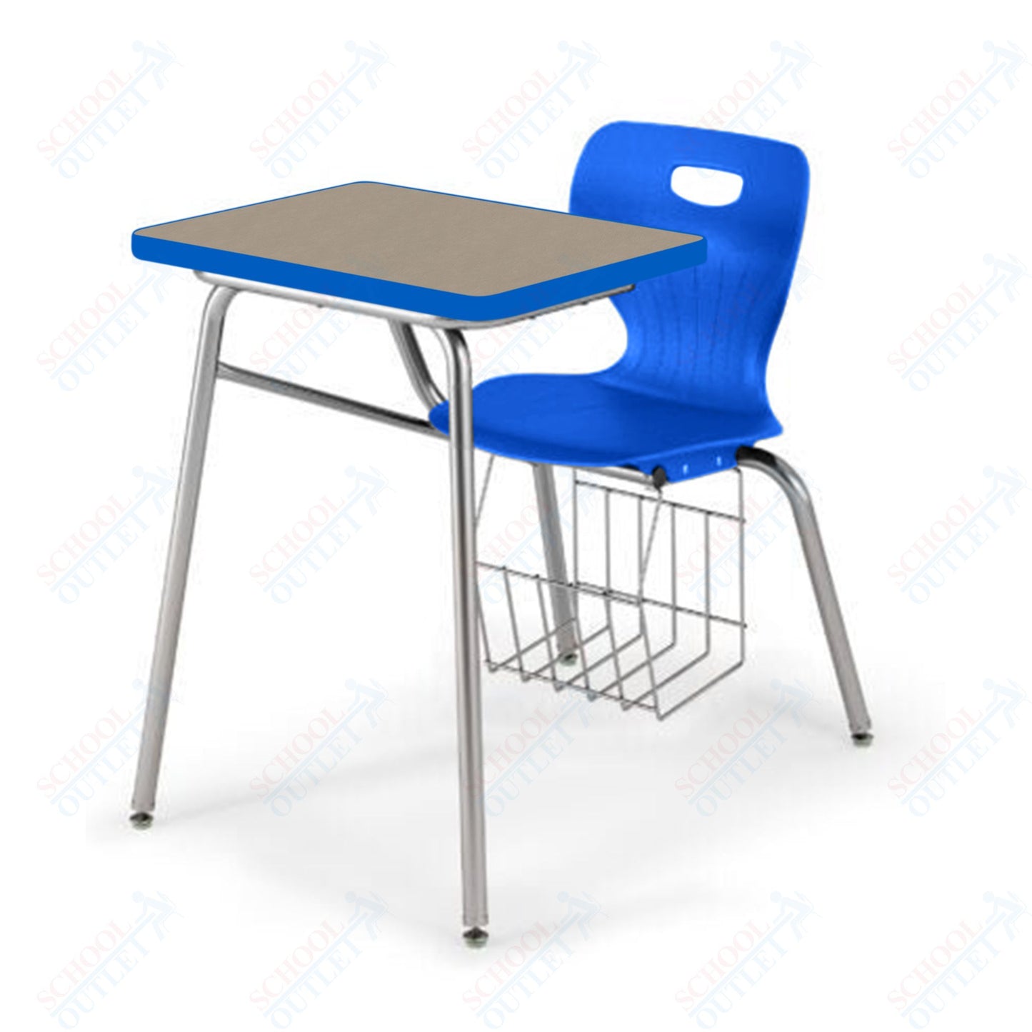 USA Capitol Euroflex 16" Combination Desk with Book Basket (3916)