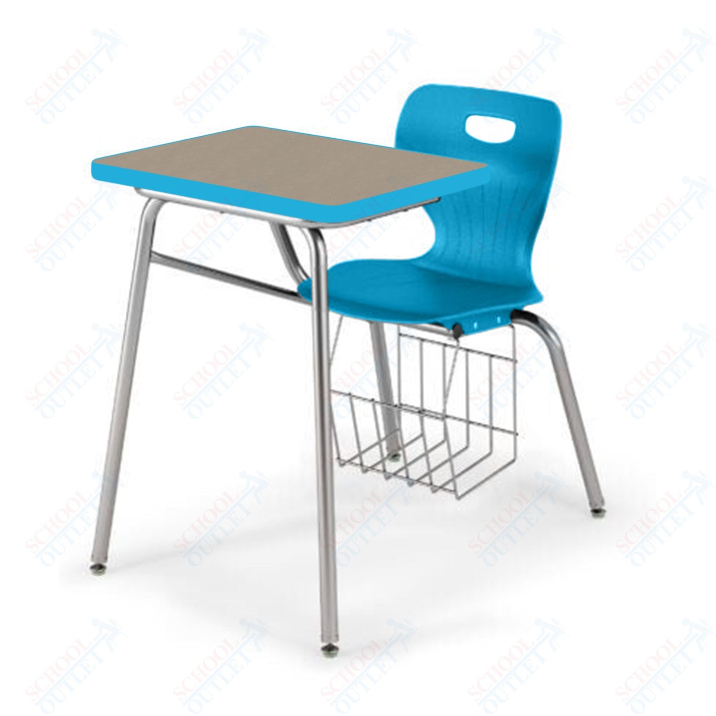 USA Capitol Euroflex 16" Combination Desk with Book Basket (3916)