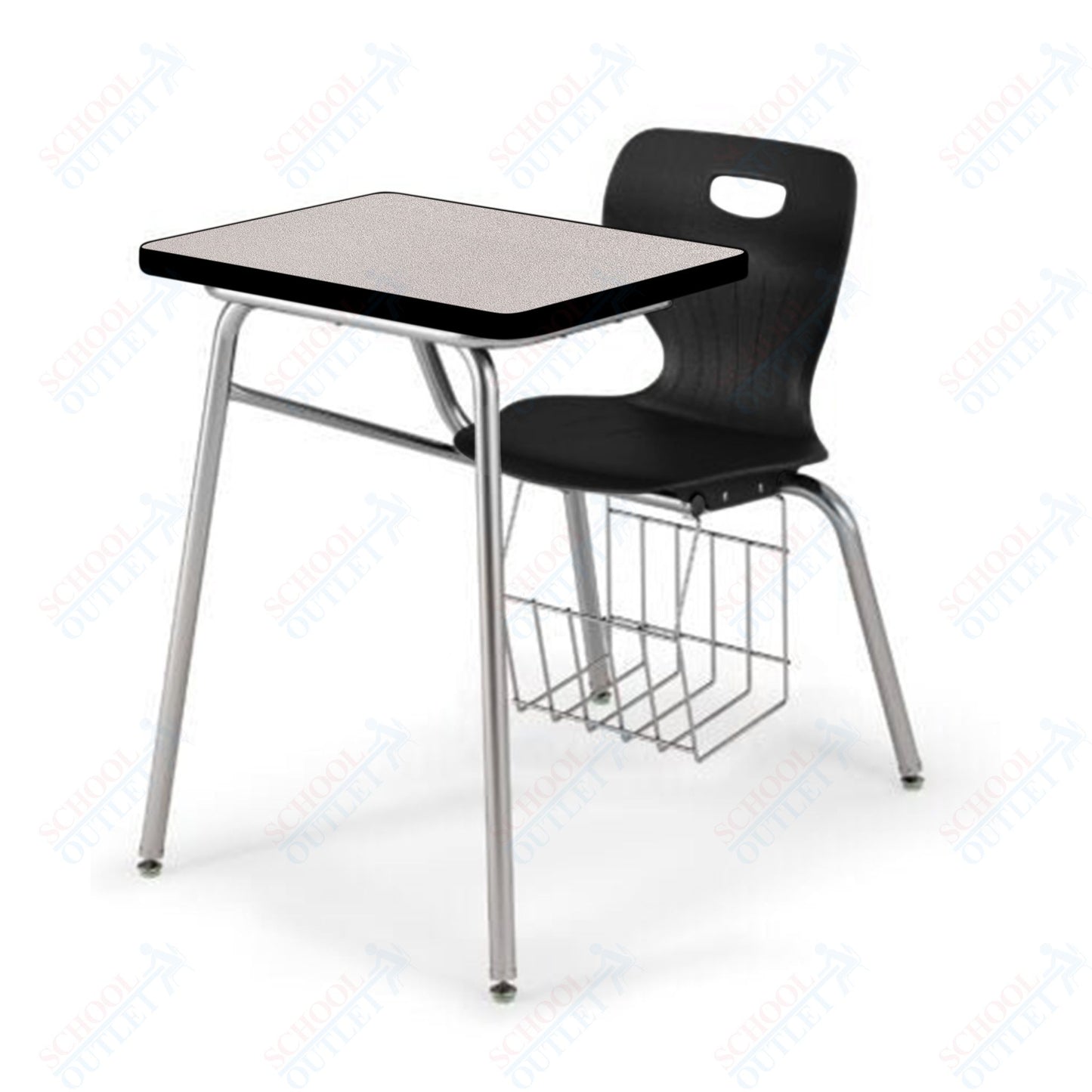 USA Capitol Euroflex 18" Combination Desk with Book Basket (3918)