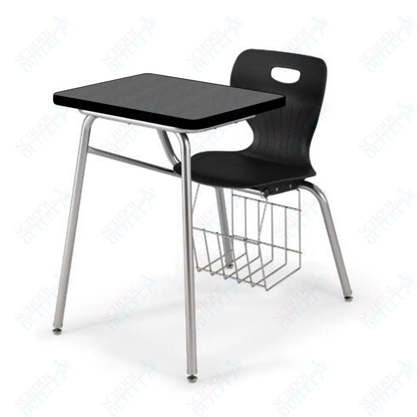 USA Capitol Euroflex 18" Combination Desk with Book Basket (3918)