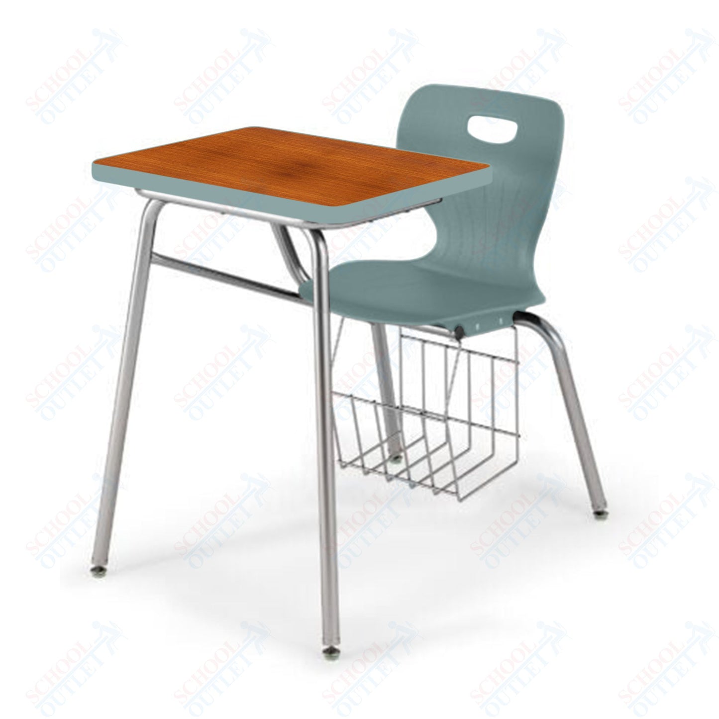 USA Capitol Euroflex 18" Combination Desk with Book Basket (3918)