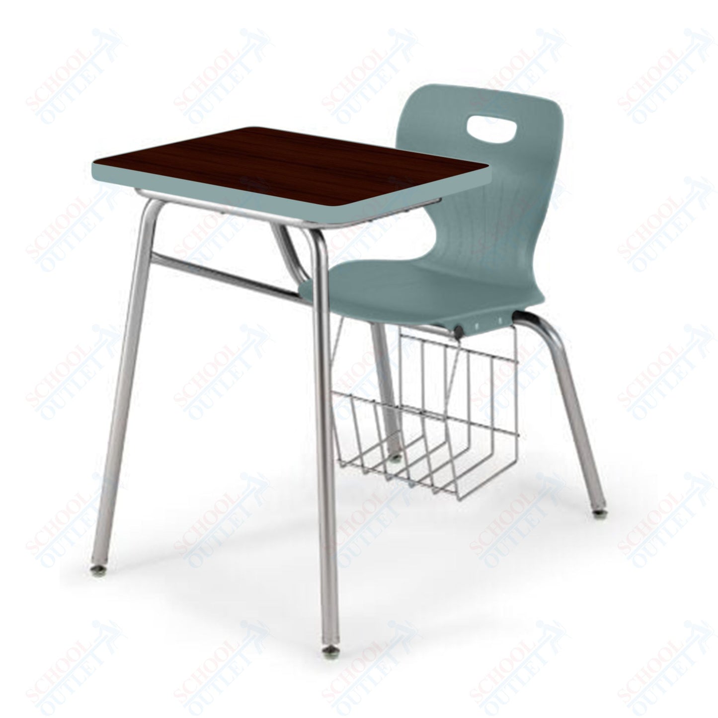 USA Capitol Euroflex 18" Combination Desk with Book Basket (3918)