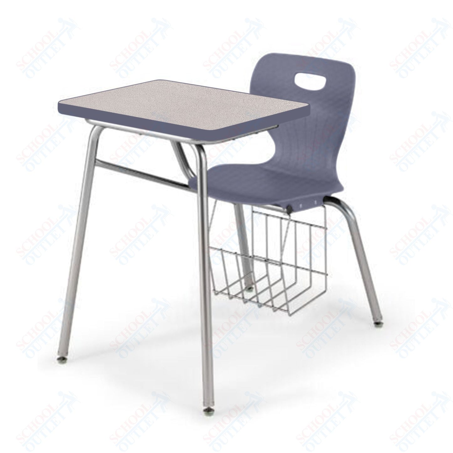 USA Capitol Euroflex 18" Combination Desk with Book Basket (3918)