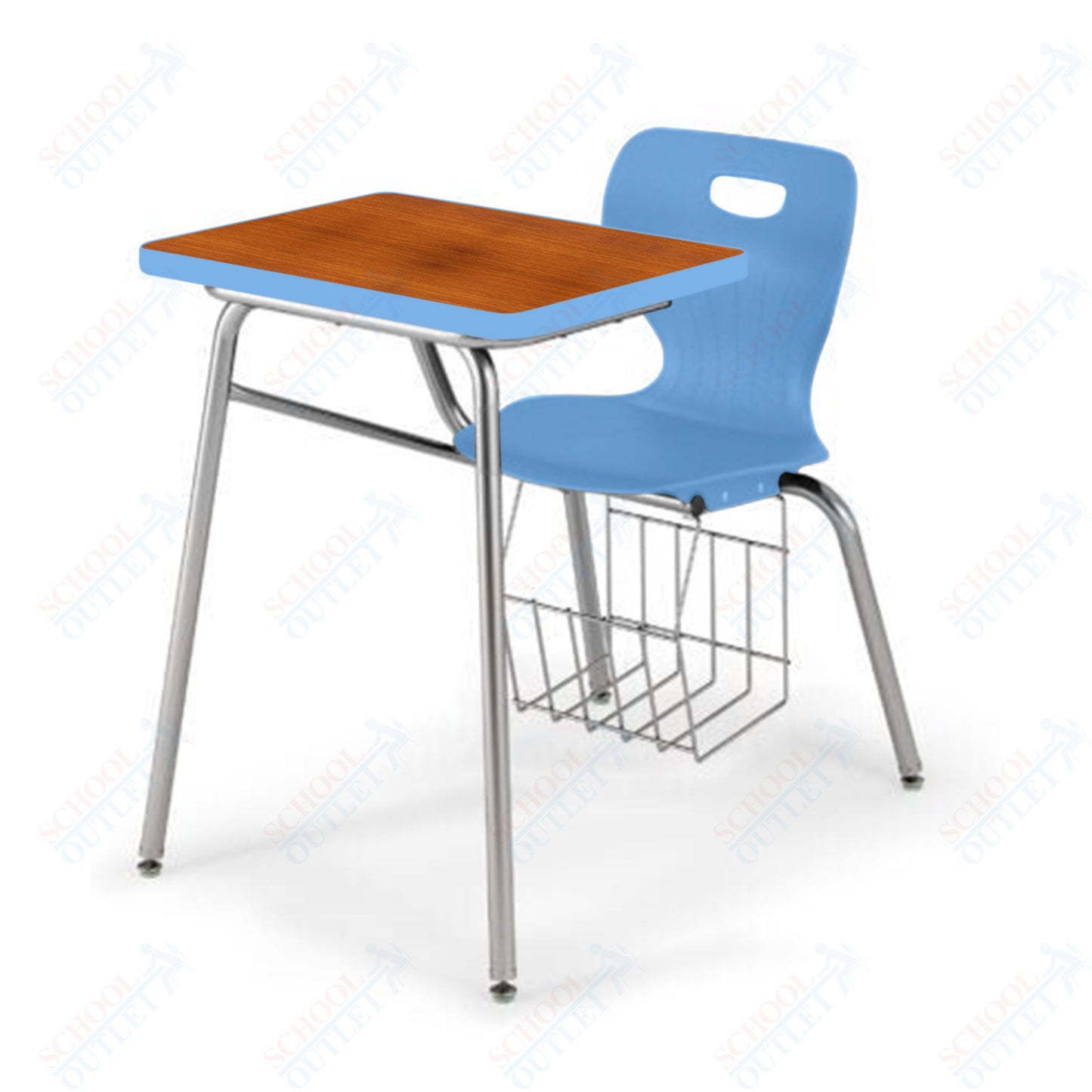 USA Capitol Euroflex 18" Combination Desk with Book Basket (3918)