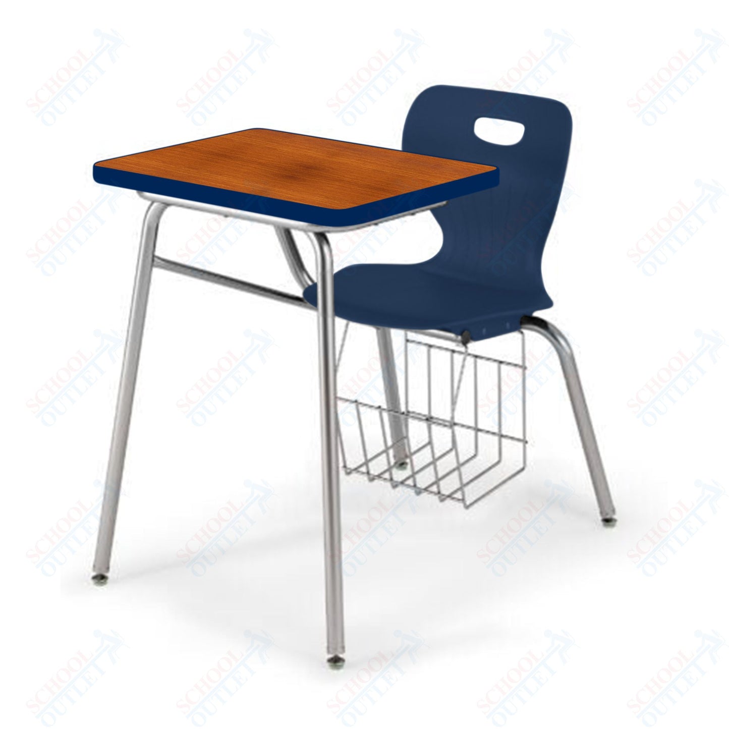 USA Capitol Euroflex 18" Combination Desk with Book Basket (3918)