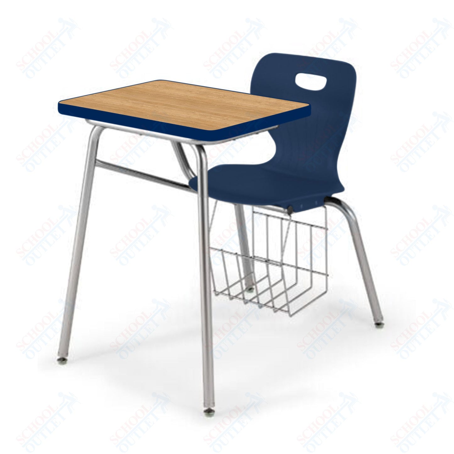 USA Capitol Euroflex 18" Combination Desk with Book Basket (3918)