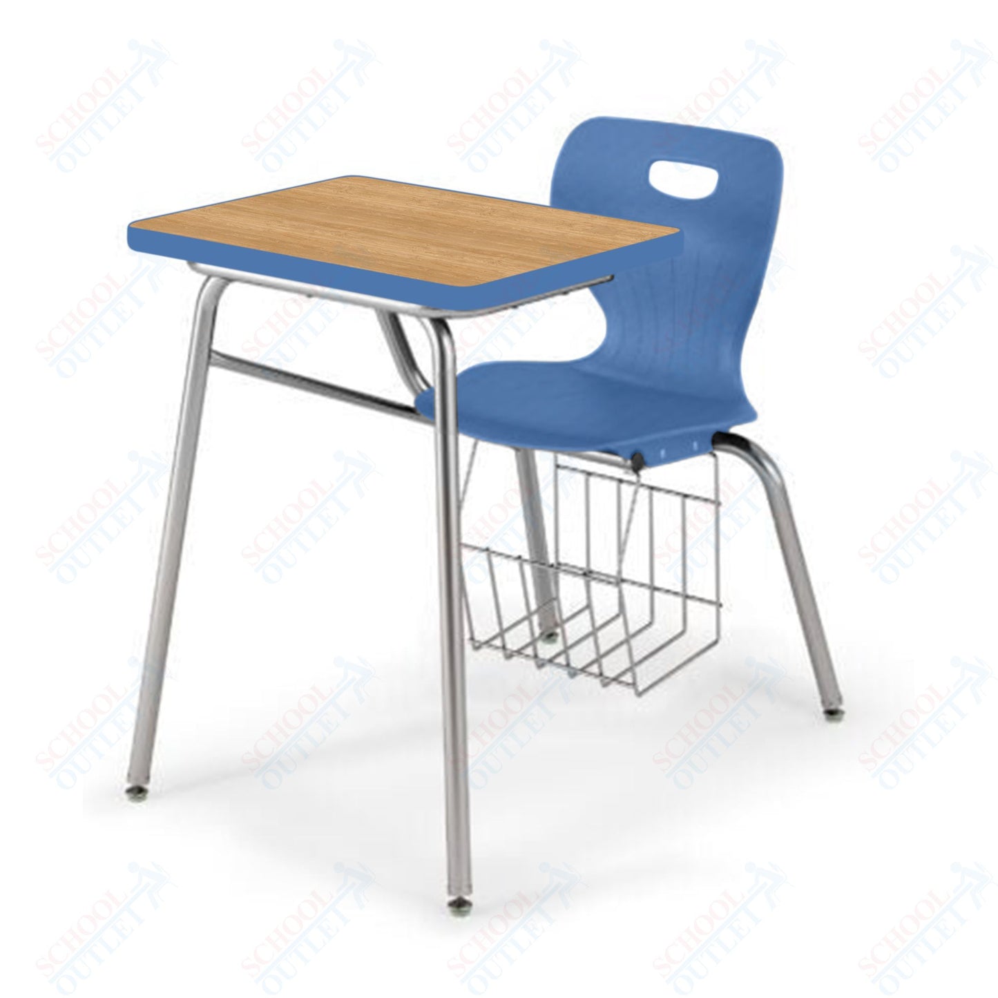 USA Capitol Euroflex 18" Combination Desk with Book Basket (3918)