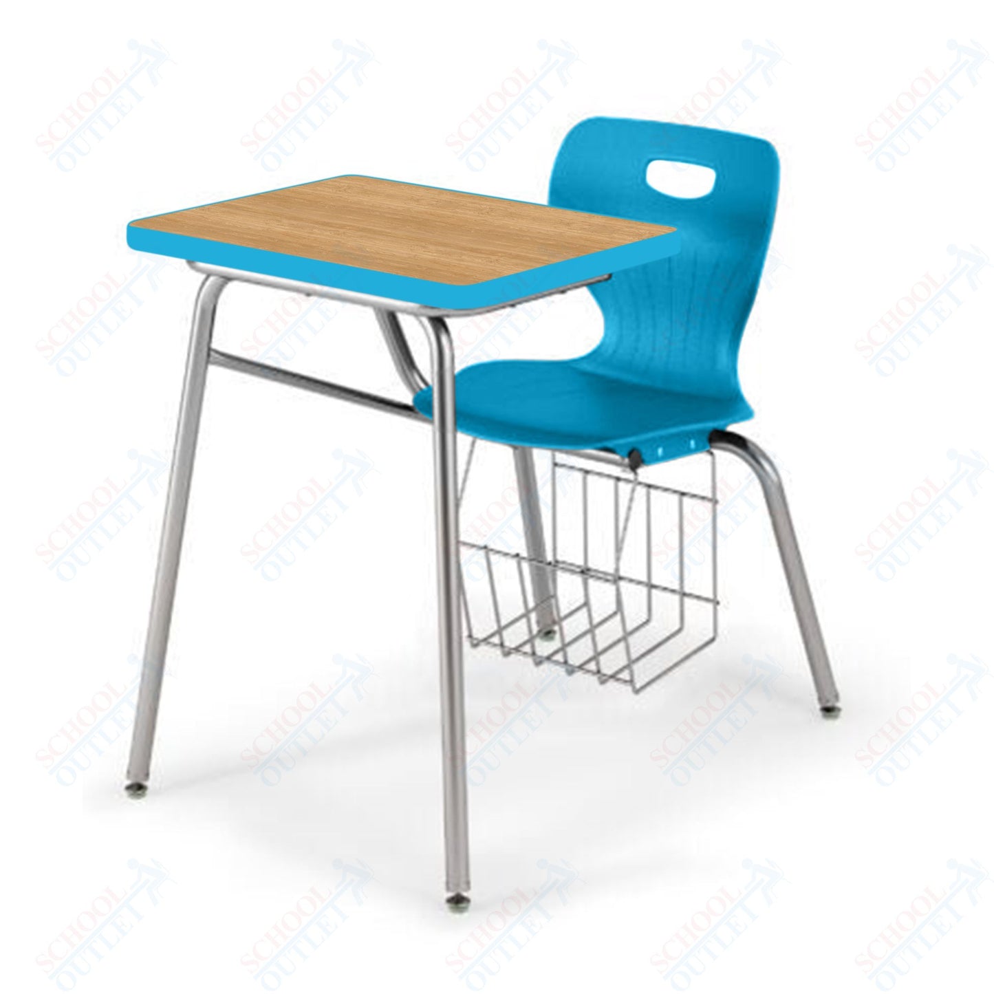 USA Capitol Euroflex 18" Combination Desk with Book Basket (3918)