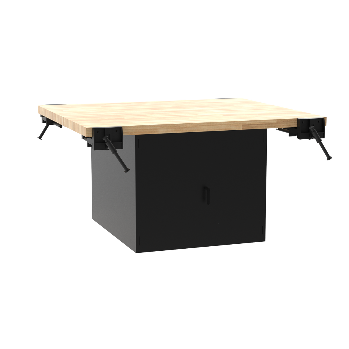 Diversified Woodcrafts 4-Station Workbench with 2 Door units - 64"W x 54"D (DIV-WB2)