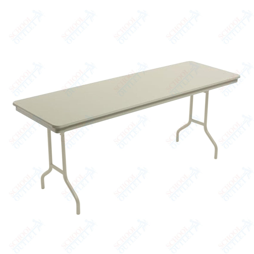 AmTab Dynalite Featherweight Heavy - Duty ABS Plastic Folding Table - Rectangle - 24"W x 60"L x 29"H (AmTab AMT - 245DL) - SchoolOutlet