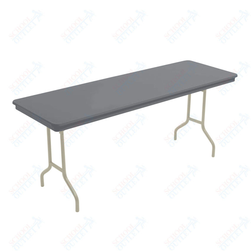 AmTab Dynalite Featherweight Heavy - Duty ABS Plastic Folding Table - Rectangle - 24"W x 60"L x 29"H (AmTab AMT - 245DL) - SchoolOutlet