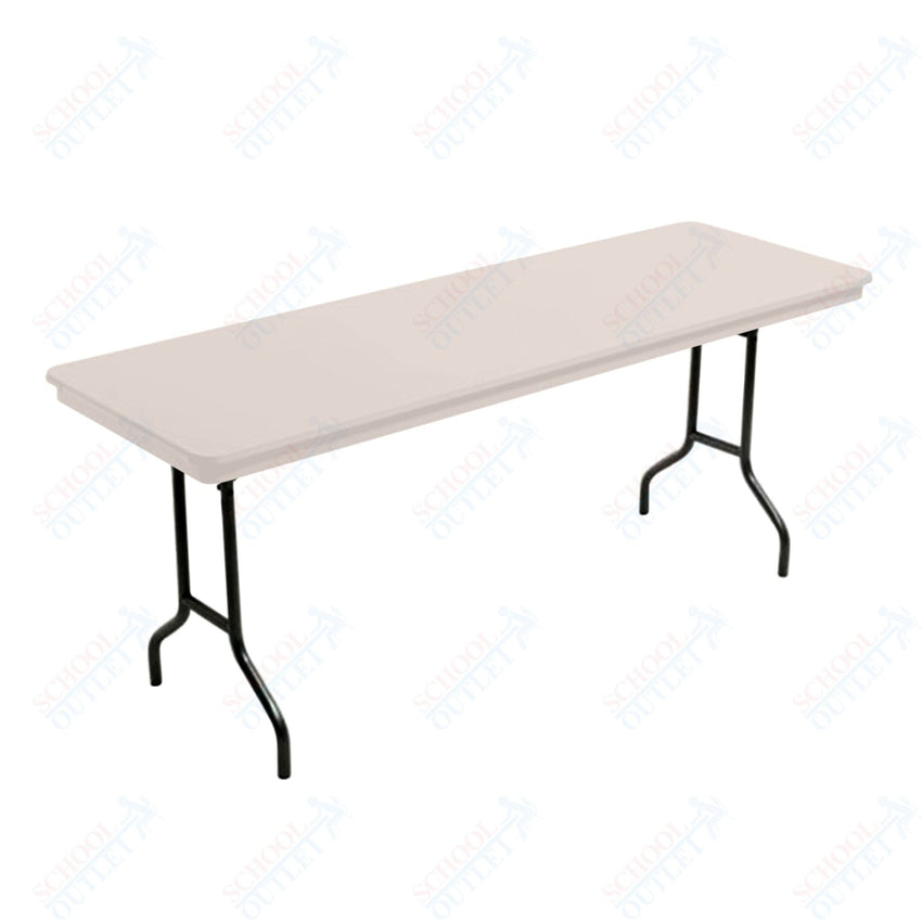 AmTab Dynalite Featherweight Heavy - Duty ABS Plastic Folding Table - Rectangle - 24"W x 60"L x 29"H (AmTab AMT - 245DL) - SchoolOutlet