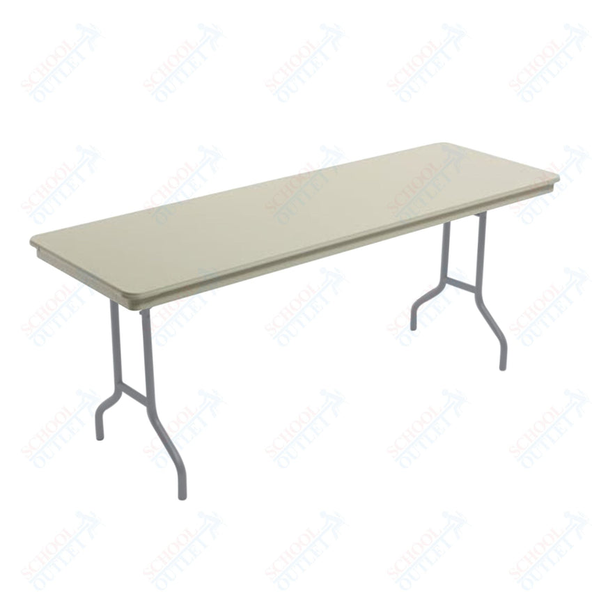 AmTab Dynalite Featherweight Heavy - Duty ABS Plastic Folding Table - Rectangle - 24"W x 60"L x 29"H (AmTab AMT - 245DL) - SchoolOutlet