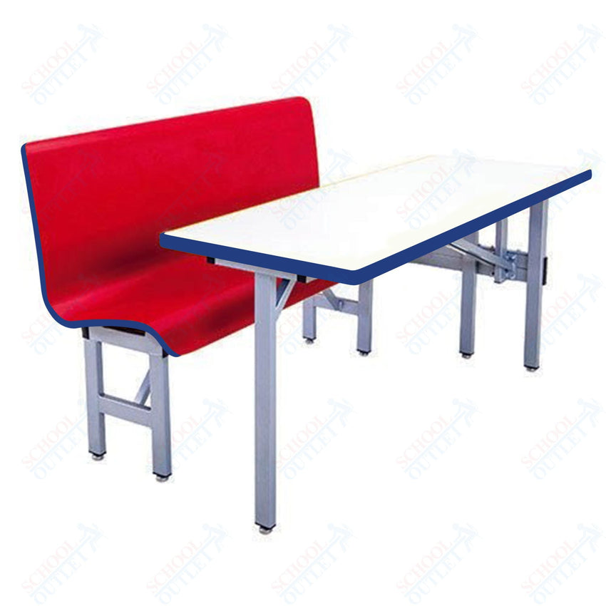 AmTab Booth Seating with Table - Half Package - 54"W x 48"L x 38"H (AMT - MWHBSP304) - SchoolOutlet