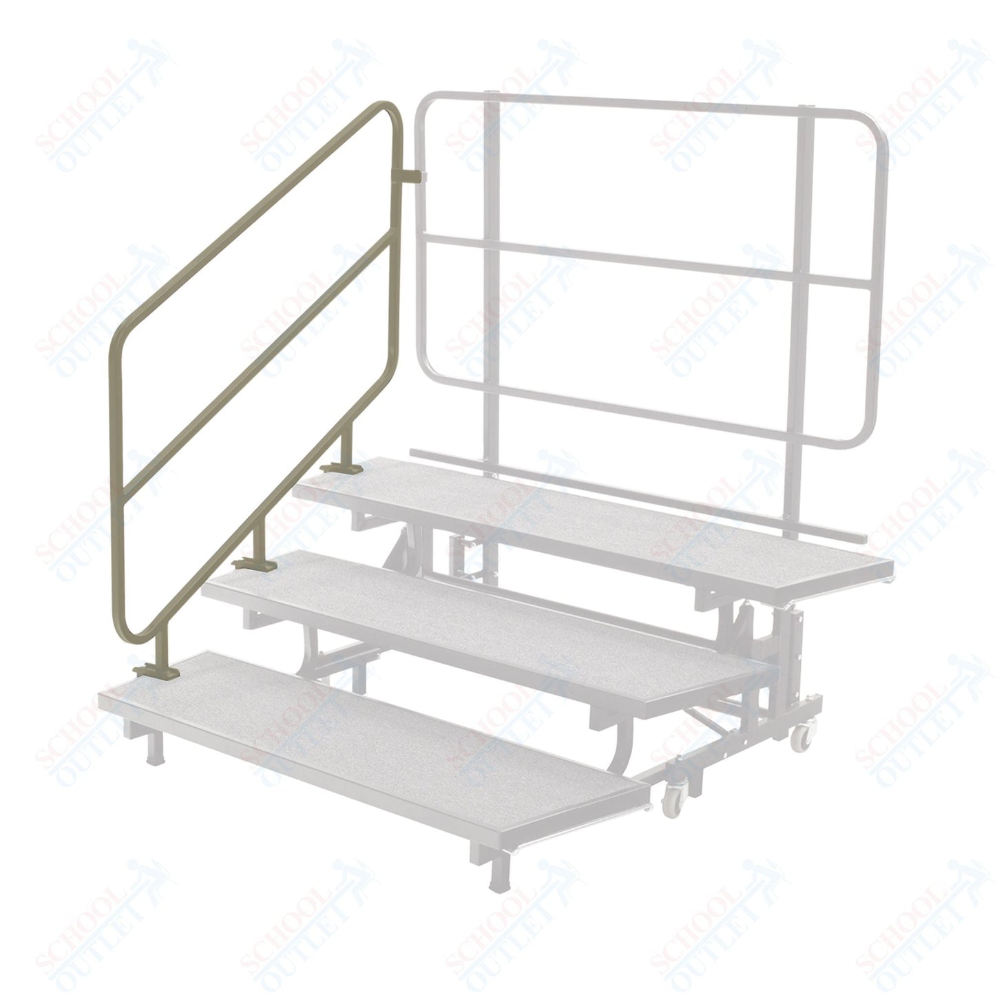 AmTab Mobile E - Z Riser - Side Rail - PCR3 Accessory - 36"H x 52"L (AmTab AMT - PCSR3) - SchoolOutlet