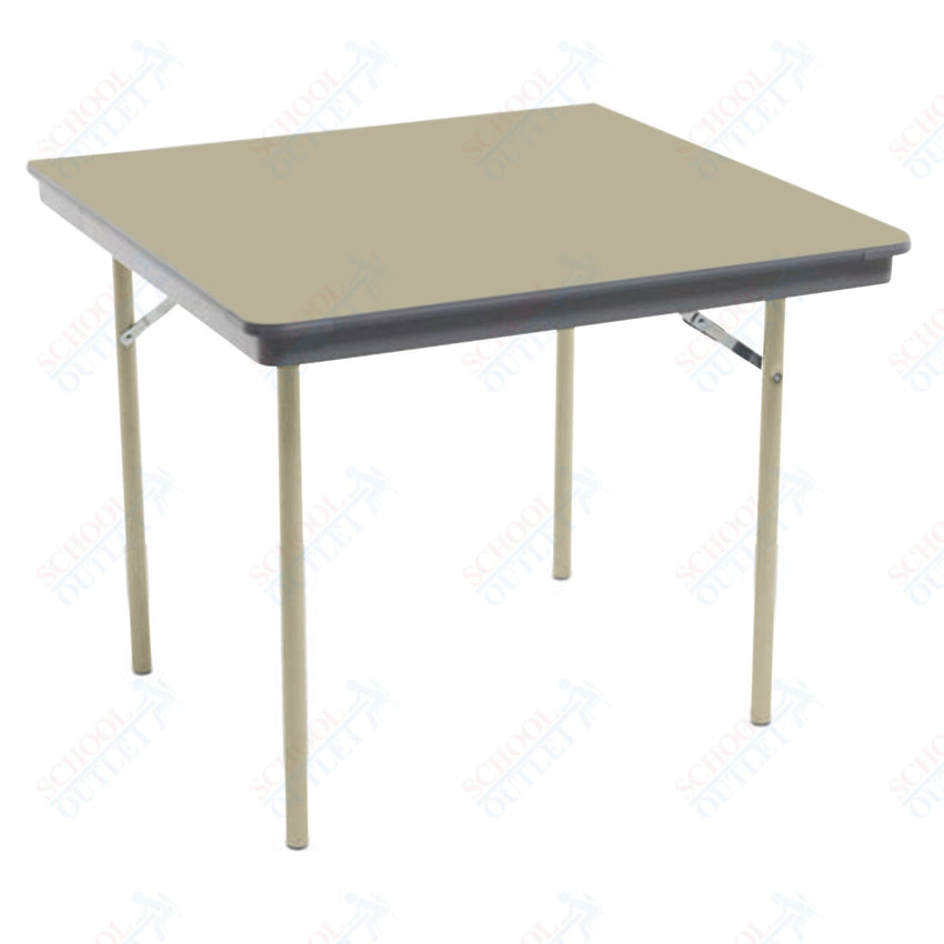 AmTab Dynalite Featherweight Heavy - Duty ABS Plastic Folding Table - Square - 48"W x 48"L x 29"H (AmTab AMT - SQ48DL) - SchoolOutlet