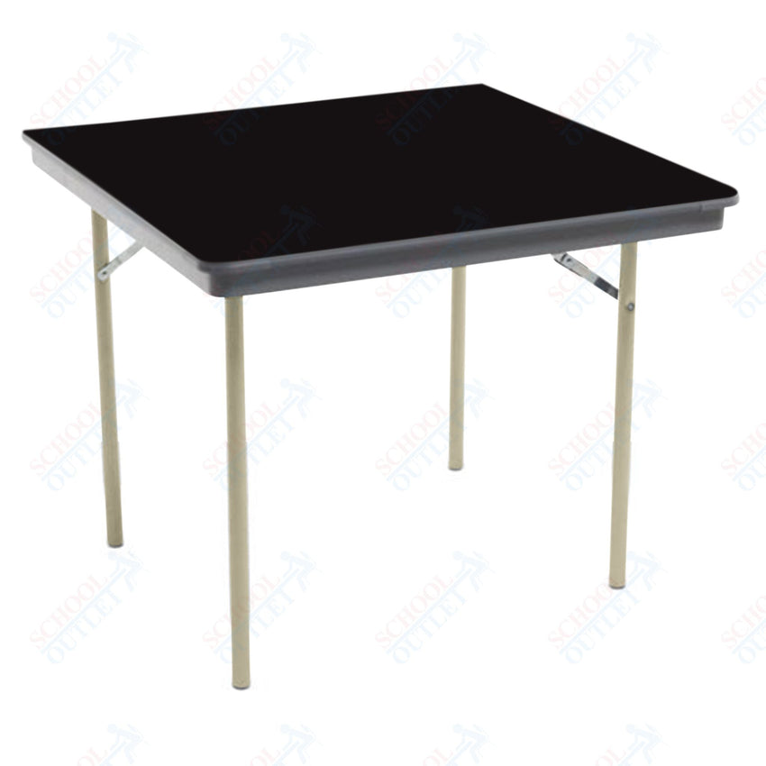 AmTab Dynalite Featherweight Heavy - Duty ABS Plastic Folding Table - Square - 48"W x 48"L x 29"H (AmTab AMT - SQ48DL) - SchoolOutlet