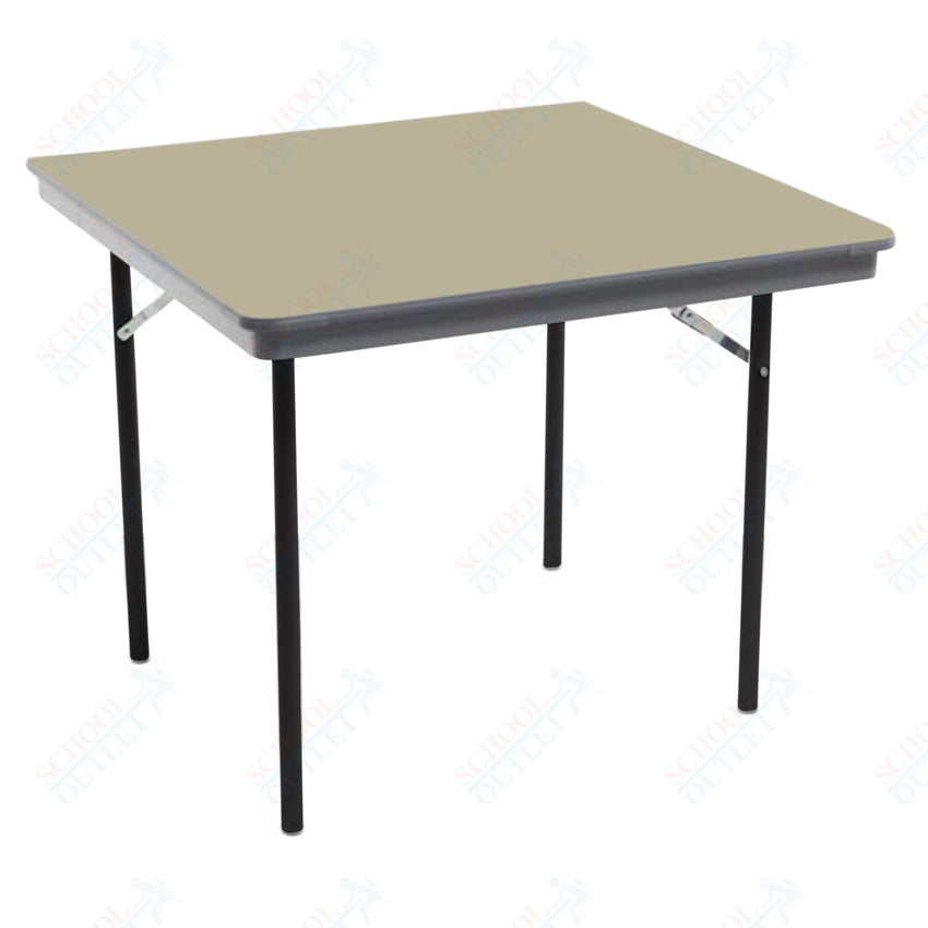 AmTab Dynalite Featherweight Heavy - Duty ABS Plastic Folding Table - Square - 48"W x 48"L x 29"H (AmTab AMT - SQ48DL) - SchoolOutlet