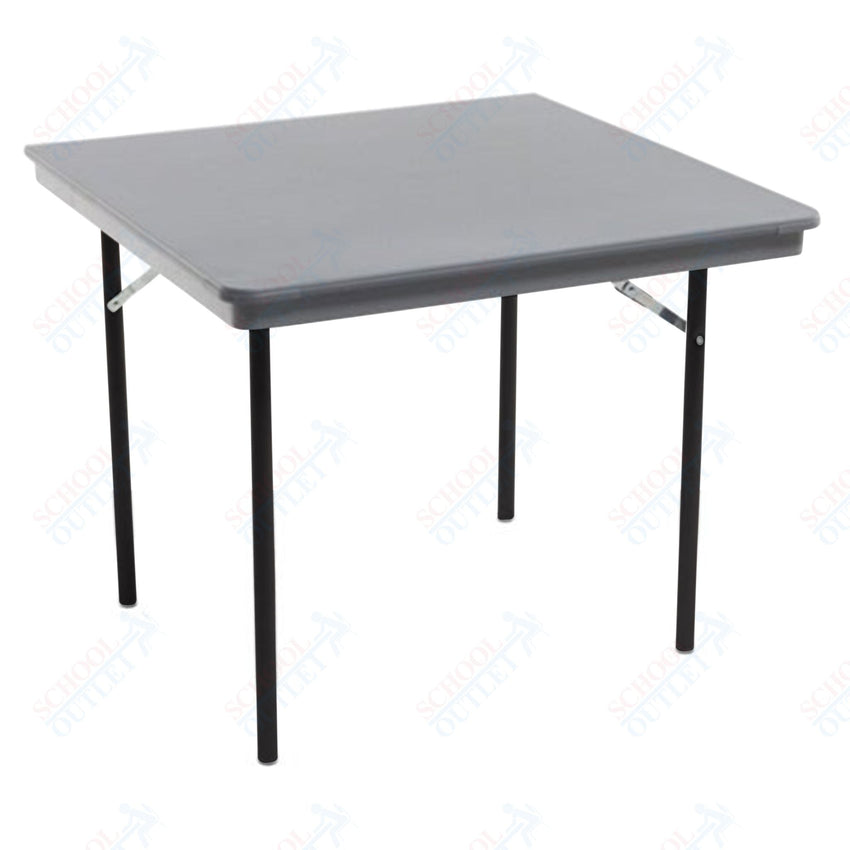 AmTab Dynalite Featherweight Heavy - Duty ABS Plastic Folding Table - Square - 48"W x 48"L x 29"H (AmTab AMT - SQ48DL) - SchoolOutlet