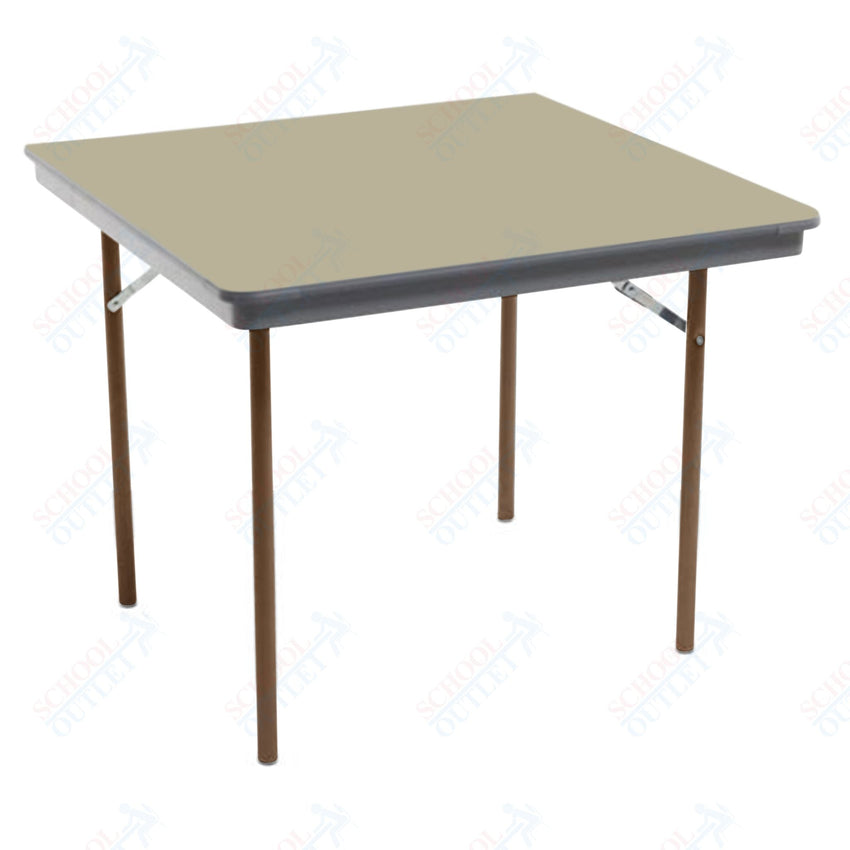 AmTab Dynalite Featherweight Heavy - Duty ABS Plastic Folding Table - Square - 48"W x 48"L x 29"H (AmTab AMT - SQ48DL) - SchoolOutlet
