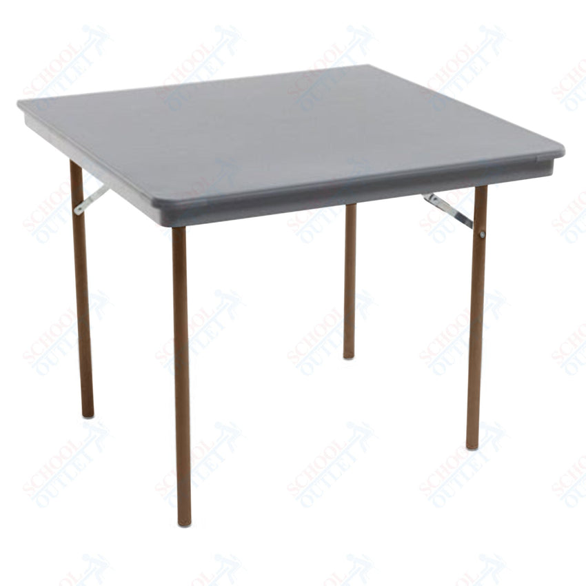 AmTab Dynalite Featherweight Heavy - Duty ABS Plastic Folding Table - Square - 48"W x 48"L x 29"H (AmTab AMT - SQ48DL) - SchoolOutlet