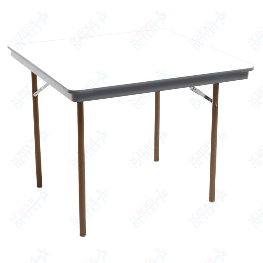 AmTab Dynalite Featherweight Heavy - Duty ABS Plastic Folding Table - Square - 48"W x 48"L x 29"H (AmTab AMT - SQ48DL) - SchoolOutlet