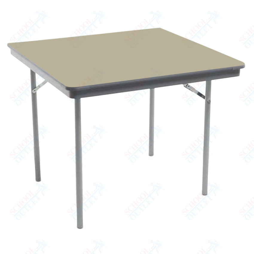 AmTab Dynalite Featherweight Heavy - Duty ABS Plastic Folding Table - Square - 48"W x 48"L x 29"H (AmTab AMT - SQ48DL) - SchoolOutlet