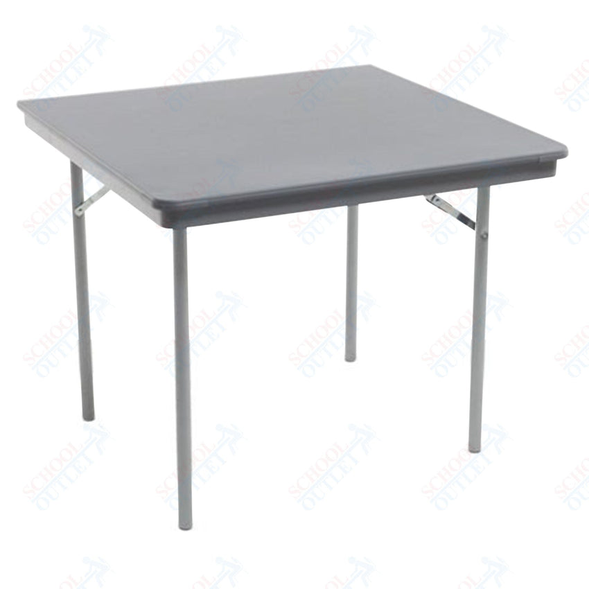 AmTab Dynalite Featherweight Heavy - Duty ABS Plastic Folding Table - Square - 48"W x 48"L x 29"H (AmTab AMT - SQ48DL) - SchoolOutlet