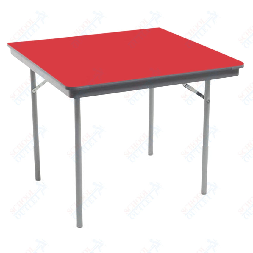 AmTab Dynalite Featherweight Heavy - Duty ABS Plastic Folding Table - Square - 48"W x 48"L x 29"H (AmTab AMT - SQ48DL) - SchoolOutlet
