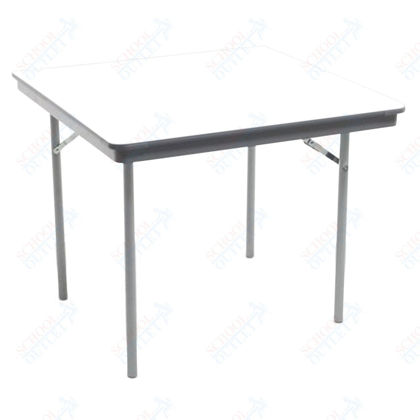 AmTab Dynalite Featherweight Heavy - Duty ABS Plastic Folding Table - Square - 48"W x 48"L x 29"H (AmTab AMT - SQ48DL) - SchoolOutlet